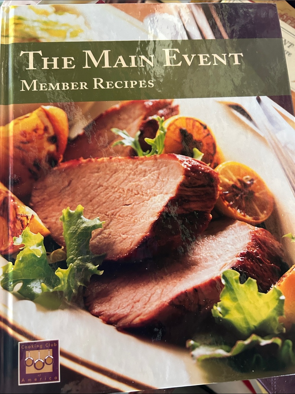 Member Recipes Cookbook - Olive Green Cover